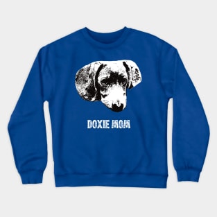 Doxie Mom Dachshund Design Crewneck Sweatshirt